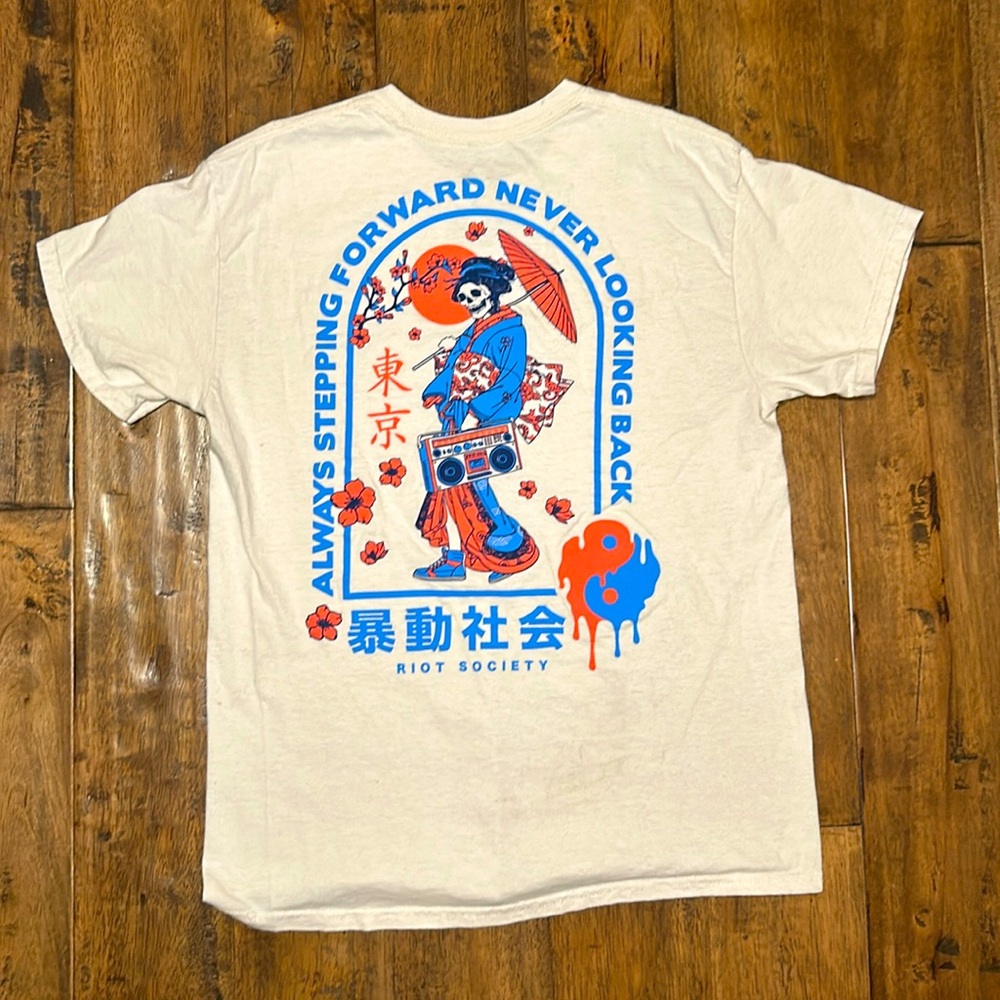 Cream Riot Society Graphic Tee